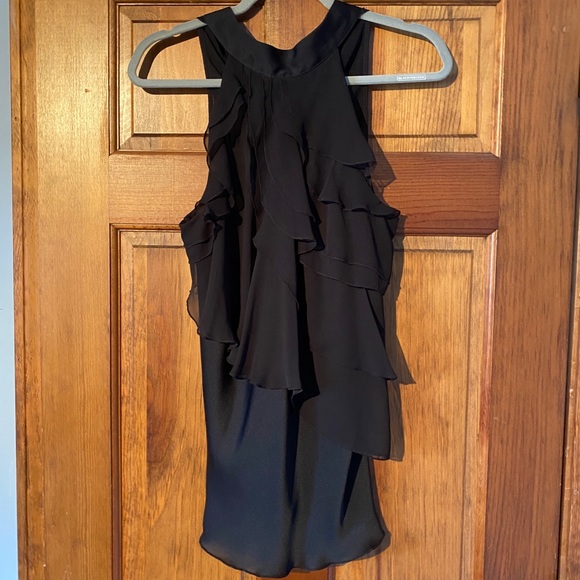 Express Chiffon and Satin Halter Top - Picture 1 of 8